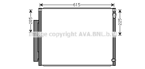 AVA QUALITY COOLING Конденсатор, кондиционер TO5564D